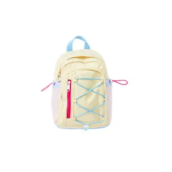 POY Nylon Fabric Backpack Unisex Vanilla Blueberry