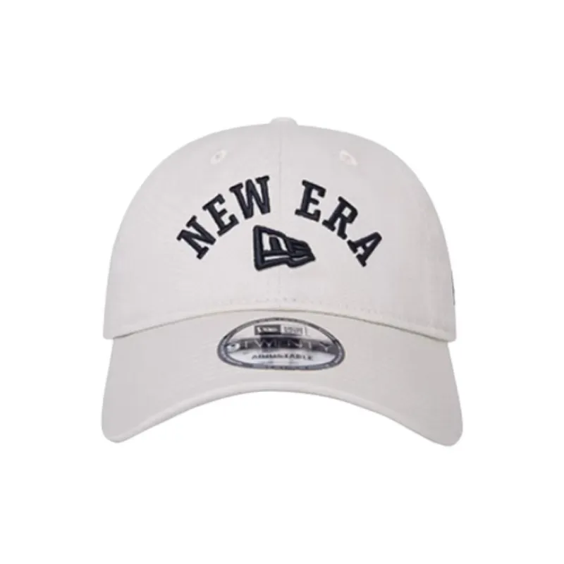 New Era Cotton Baseball Caps Unisex Light Beige-1