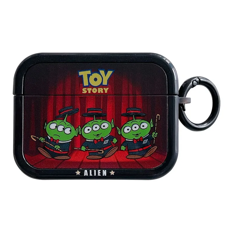 Kona Chun Compatibility With AirPods 1/2/3 TPU Cartoon Magician Alien High Value Fully Enclosed Headphone Cases-0