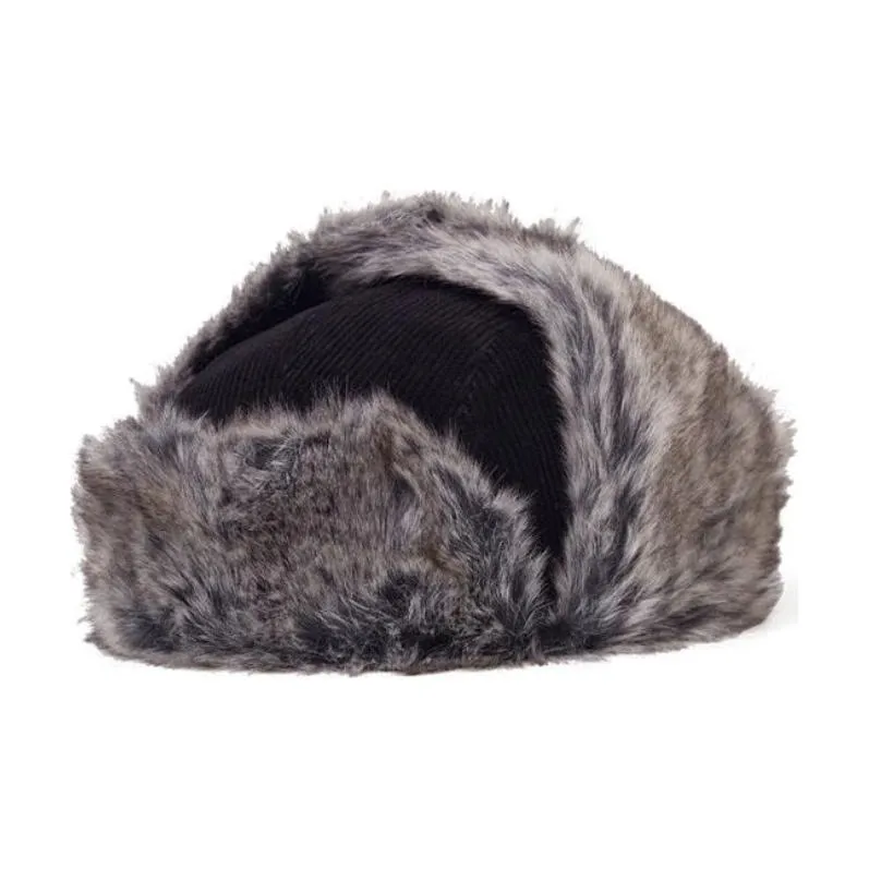 New Era Corduroy Trapper Hats Unisex Black-0