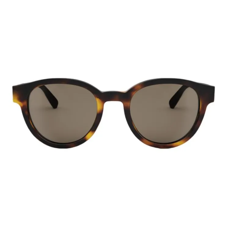 BVLGARI Acetate Round Sunglasses Men's Brown-1