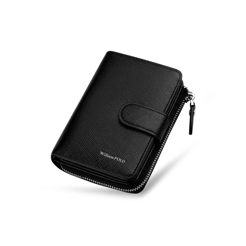 WilliamPOLO Cow Leather Coin Purse Men's Multicolor-6
