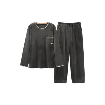 DanceBees Pajama Set Men's Dark Gray