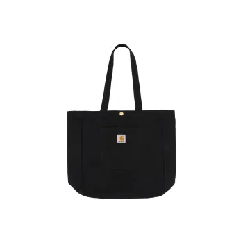 Carhartt WIP Cotton Tote Bag, Shopping Bag, Shoulder Bag, Handbag Regular Men's Black
