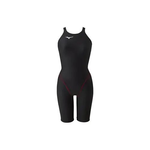 Mizuno One-piece Swimsuit Women's Black Red