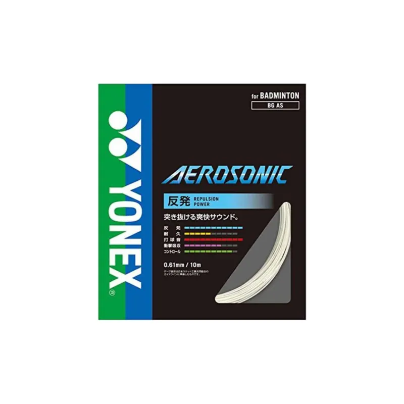 YONEX Tennis Racket Strings Nylon Unisex 10m White-0