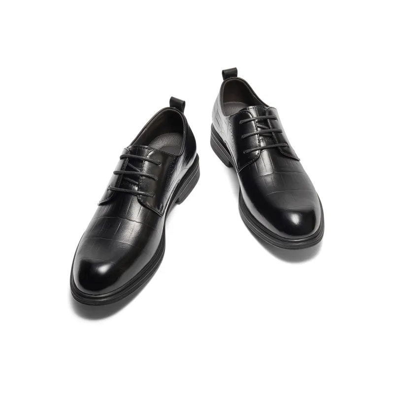 Senda Dress Shoes Men Low Top Black-2