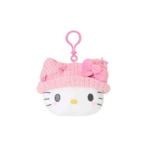 Sanrio Hello Kitty Small Head Shaped Pouch Dolls Plush Pendant 12cm High