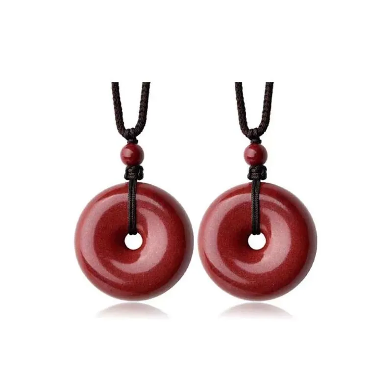 JUNWEN Cinnabar Necklaces Unisex-2