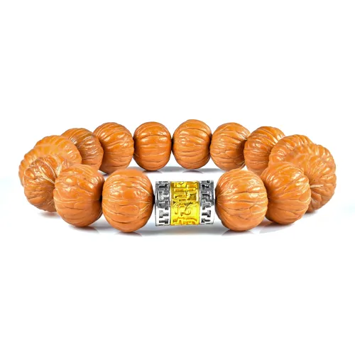 Phoenisess Monkey Head Walnut Bracelets Mens