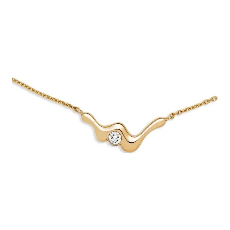 Maria Black 14kt Yellow Gold Baxter Diamond Necklace-0