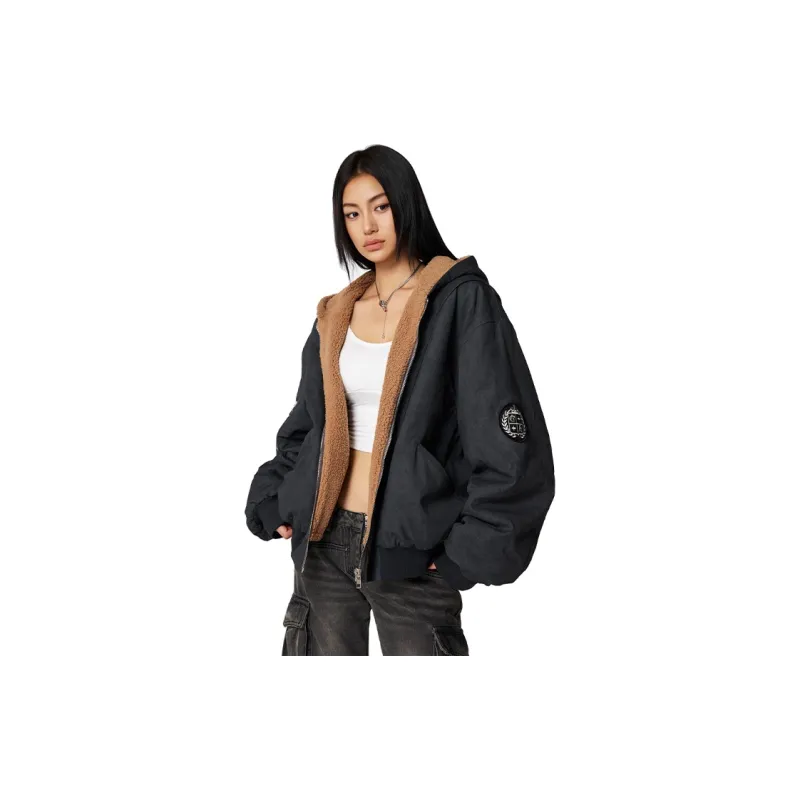 A Chock Jackets Coats Unisex Black-2