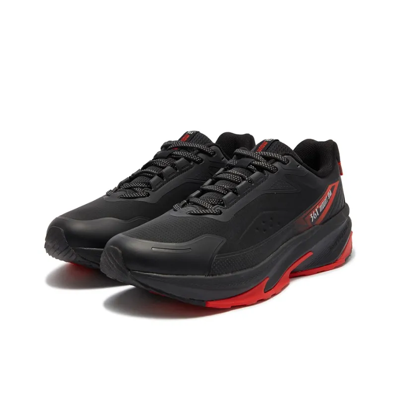 361° Slip Resistant, Abrasion Resistant, Waterproof Low Top Casual Running Shoes Men's Black Red-2