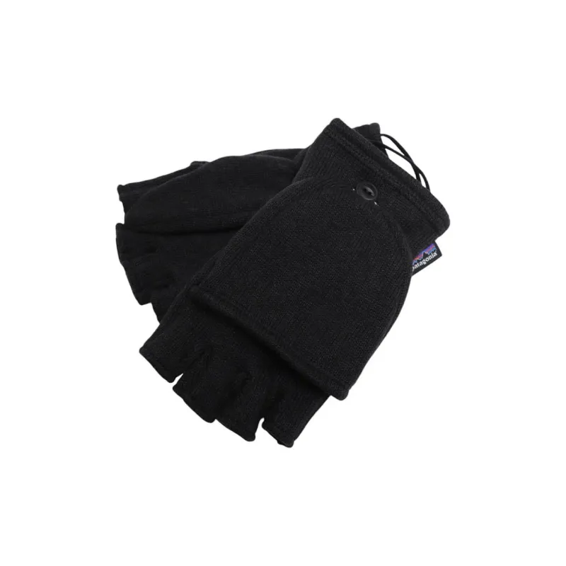 Patagonia Recycled Polyester Fleece Knit Gloves Unisex Black-0