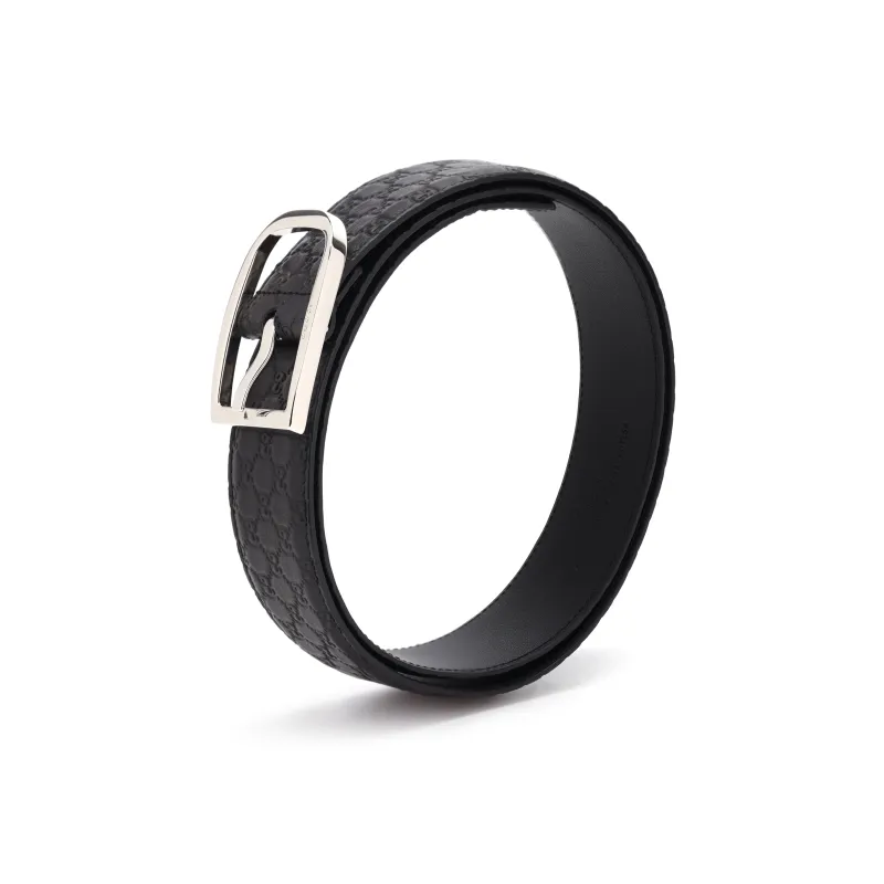 GUCCI GUCCIssima Leather Belt-2