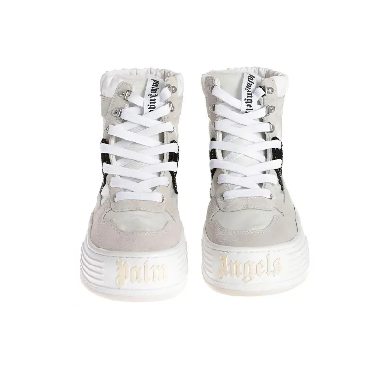PALM ANGELS High-Top Sports Skateboard Shoes Men's White-3