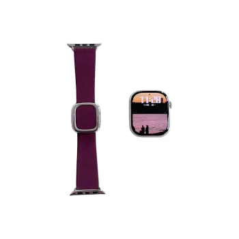 Bevichi Watch Band Apple Compatibility Genuine Leather Material