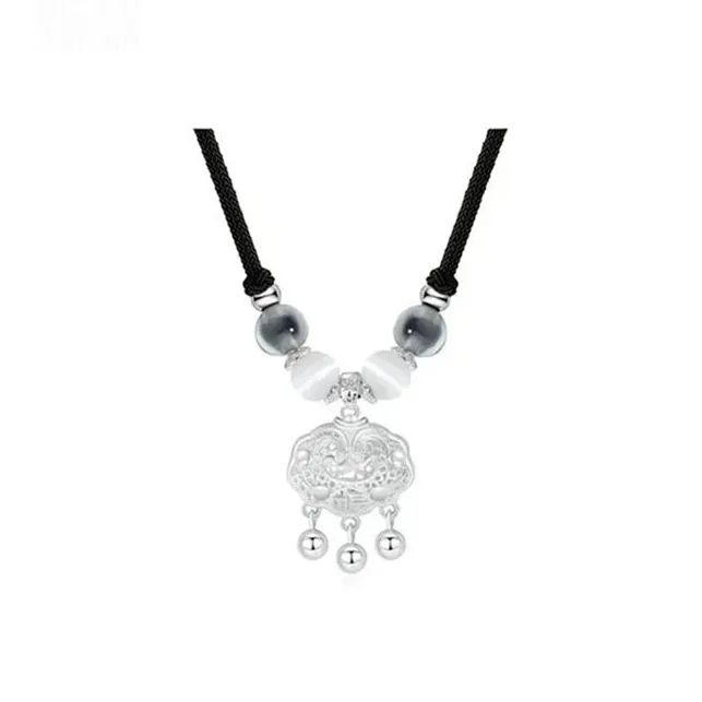 MOVER S999 Fine Silver Necklaces Women's-5