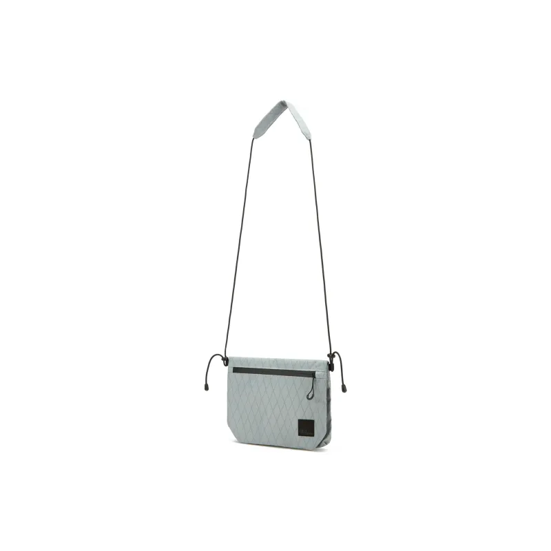 Jack Wolfskin Polyester Crossbody Bag, Shoulder Bag Regular Unisex Pure Black/Downpour Gray-4