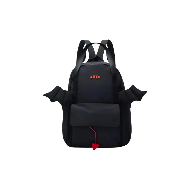 Anta Nylon Fabric Backpack Regular Unisex Basic Black/Ink Jade Green-1