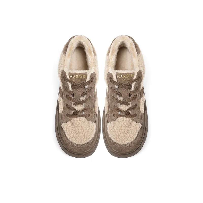 HARSON Height Increasing Low-Top Skateboard Shoes Women's-5