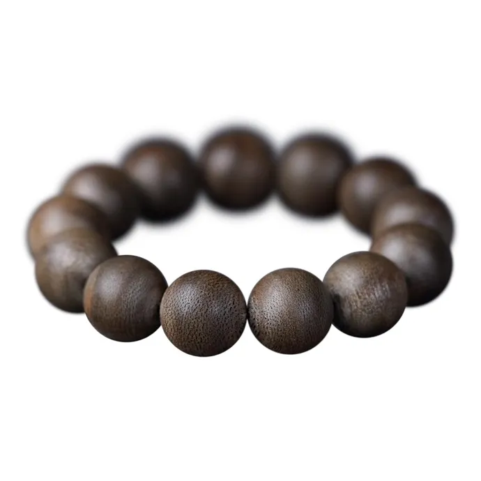 FANGYUANXIAOFU Fragrance Enhancer, Agarwood Single Wrap, Plain Beaded Bracelet Unisex-10