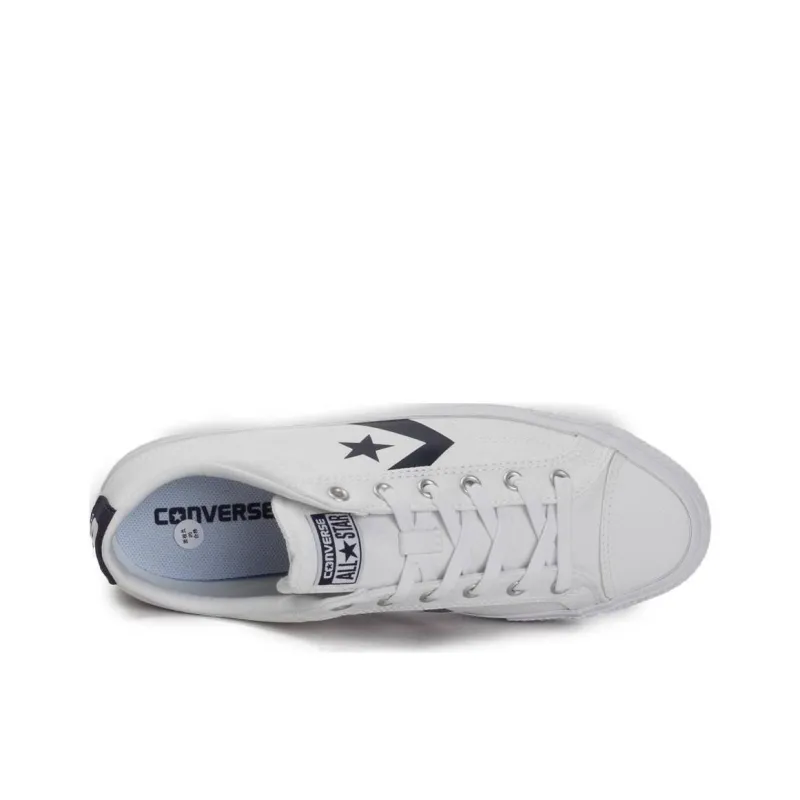Converse All Star Non-slip Lightweight Low-Top Canvas Shoes Men's White-3