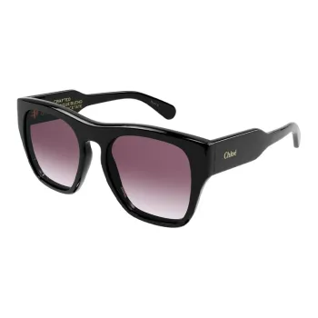 Chloe Acetate Square Sunglasses Women's Black