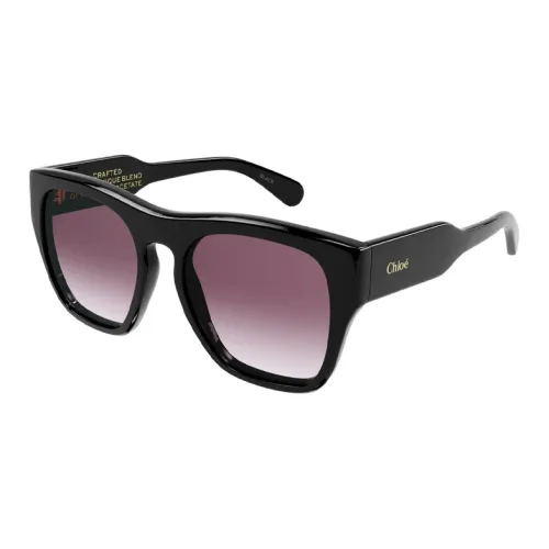 Chloe Acetate Square Sunglasses Women's Black