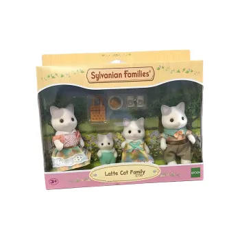 Sylvanian Families Latte Cat Family Dolls Plush Doll Small Size Tall
