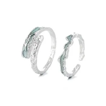 TIANJUE S999 Fine Silver Rings Unisex