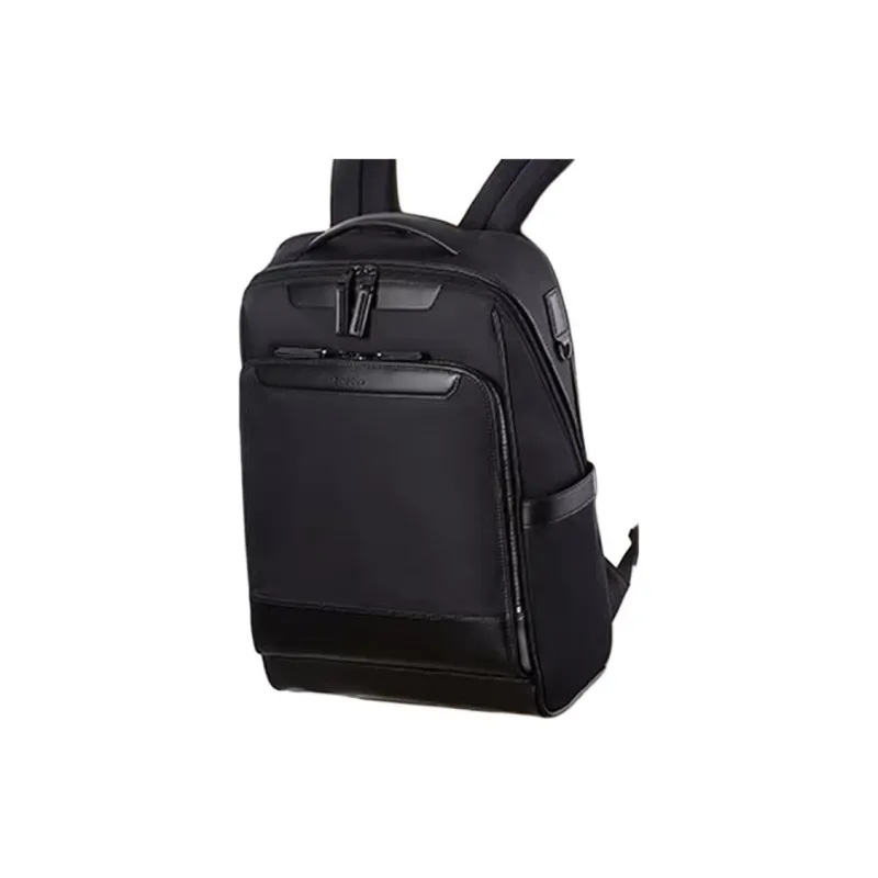 SAMSONITE Fabric With Synthetic Leather Backpack Medium Size Men's Marine Blue-2