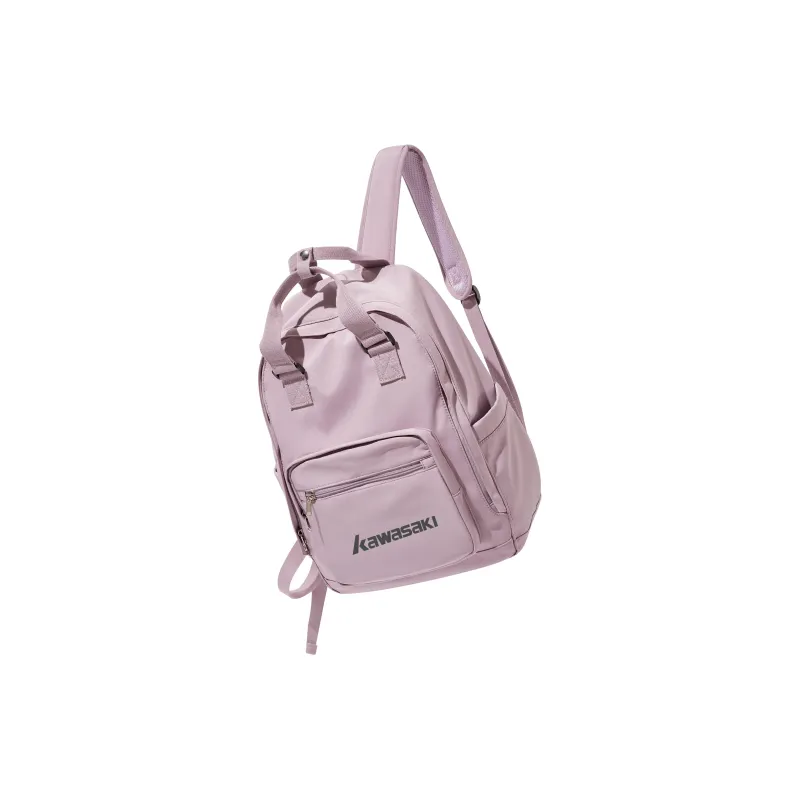 Kawasaki Fabric Backpack Unisex Red/Ecru/Black/Pink Purple-20
