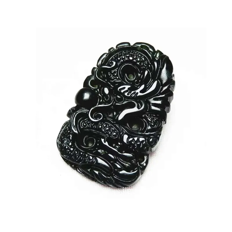 JUNWEN Hetian Jade Necklaces Green Jade Unisex-3