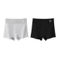 G Set-Ribbed Boxer-Gray+Black (2 Pack)