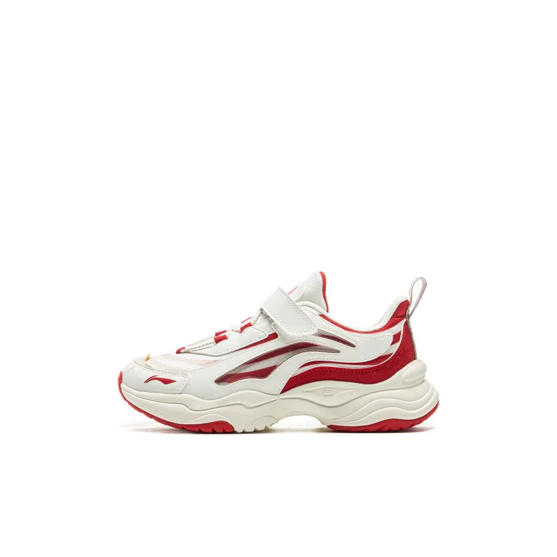 LINING YOUNG Kids Lifestyle Shoes Champagne White/Glory Red Kids'-0