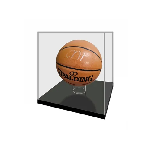 Three For Basketball Fan Supplies Included SA Certificate With Display Case Brown