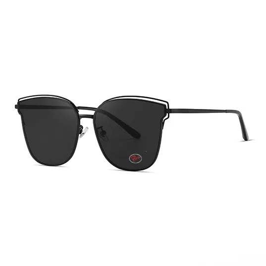PSACSS Stainless Steel Irregular Shape Sunglasses Unisex Gradual Gray/Gradual Fuchsia-7