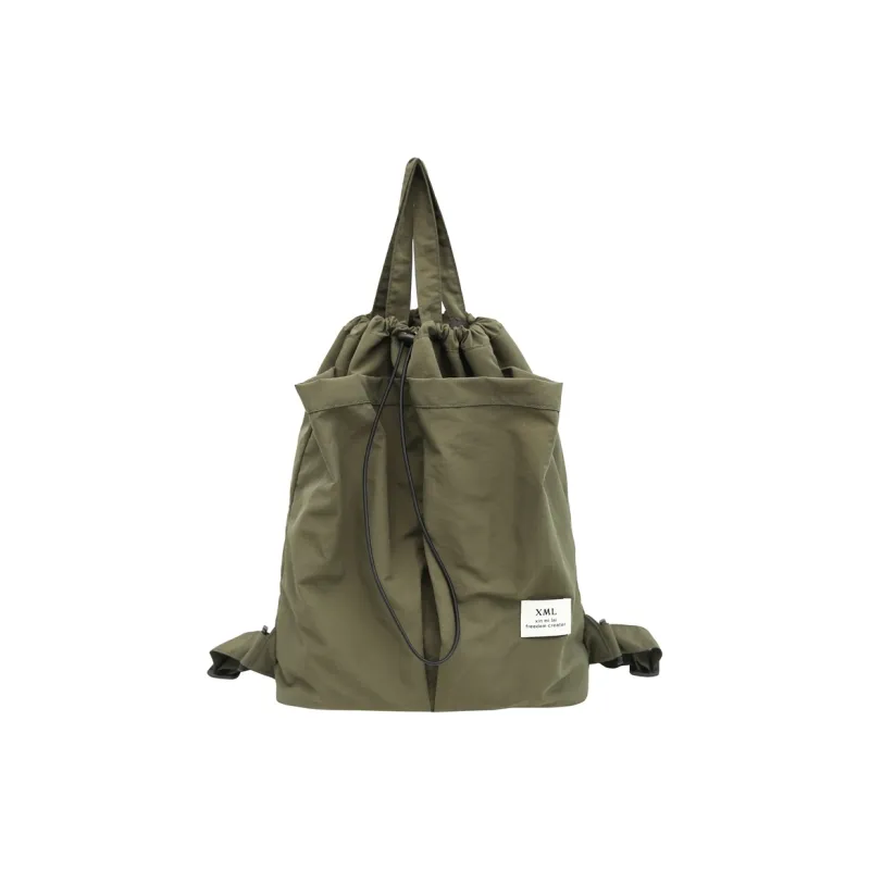 NIGEER Nylon Backpack Regular Unisex Black/Ecru/Green/Khaki-4