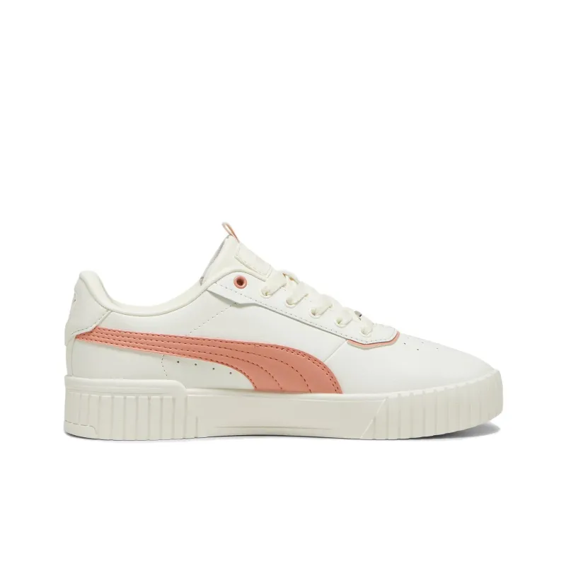 PUMA Anti-Slip Wear-Resistant Low-Top Skateboard Shoes Women's Beige Pink-1