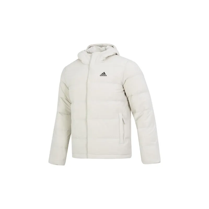 Adidas Down Jacket Unisex White Comes With Necklace-1
