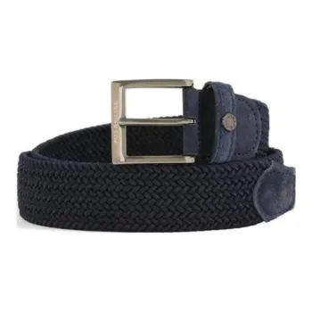 Paul & Shark Yachting Fabric Leather Belts Women's Marine Blue  