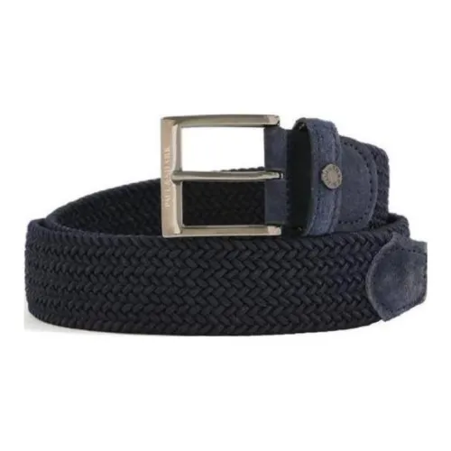 Paul & Shark Yachting Fabric Leather Belts Women's Marine Blue  