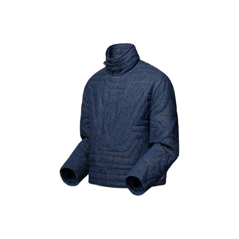 LOUIS VUITTON Quilted Denim Jacket-2