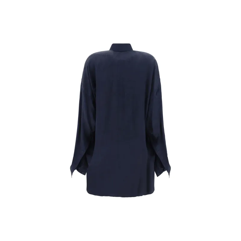 Balenciaga Allover Logo Long Sleeved Shirt-1