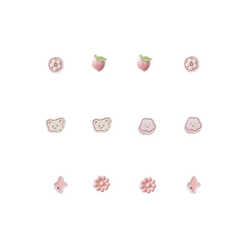 May10th S925 Silver Stud Stud Earrings Women's-0