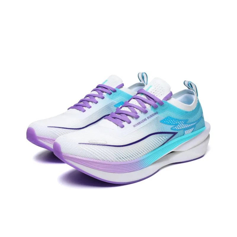 WANBUZHE Running Shoes Unisex Low Top White, Blue, Purple-1