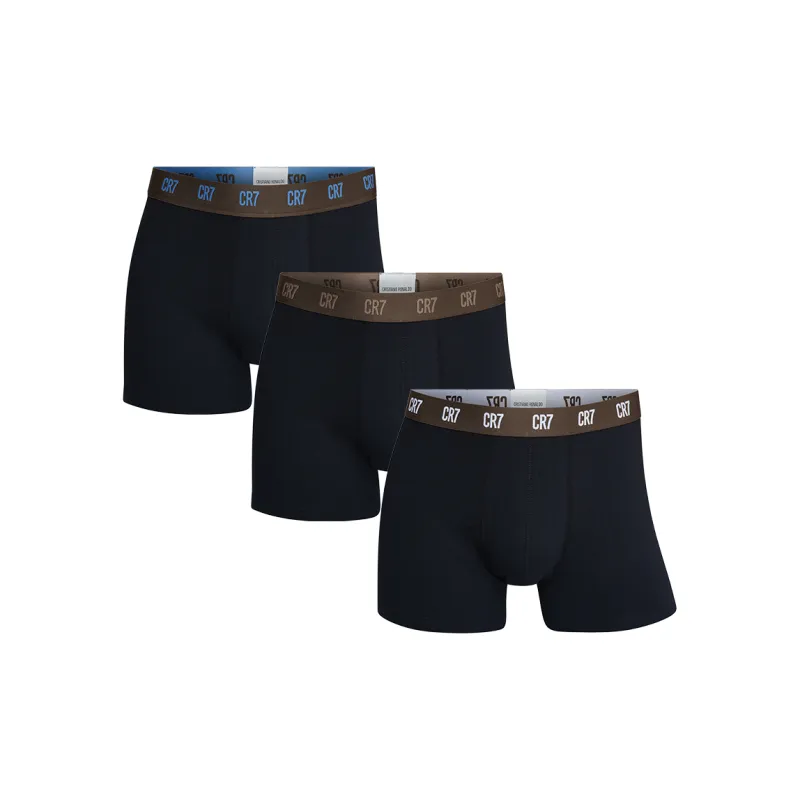 CR7 CRISTIANO RONALDO Underpants Men's 3 Pack Black, With Free Box-1