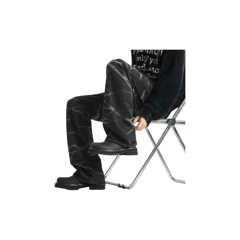 VALKOMM Jeans Unisex Stamped Washed Black-3