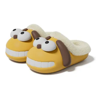 LATE TIME Waterproof Cotton Slippers For Women's Fall And Winter Indoor Home Warm Fuzzy Slippers Women's